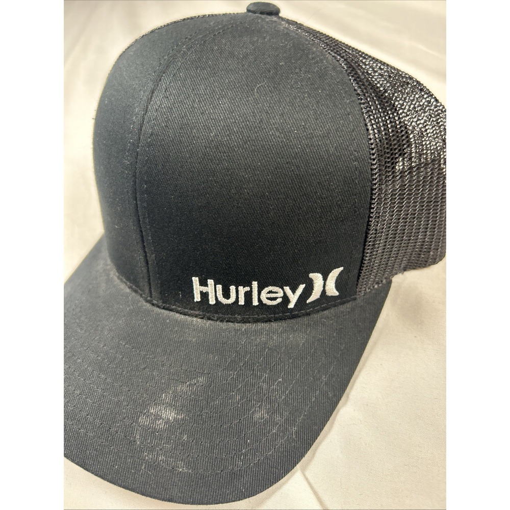 Hurley Hat Cap Yupoong Snap Back Trucker Surfer Beach Headwear - Picture 2 of 5
